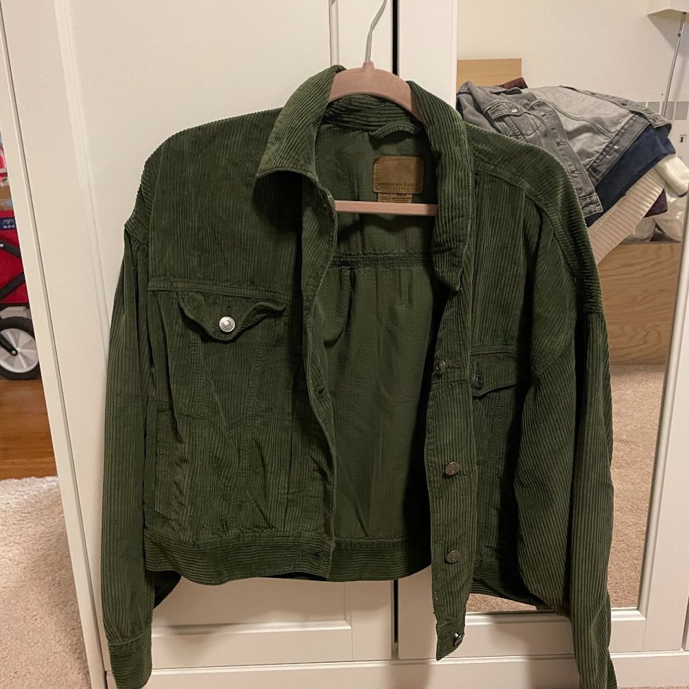 NWT American Eagle Cropped Corduroy Jacket